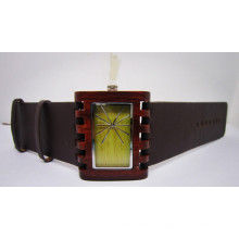 Hlw036 OEM Men′s and Women′s Wooden Watch Bamboo Watch High Quality Wrist Watch